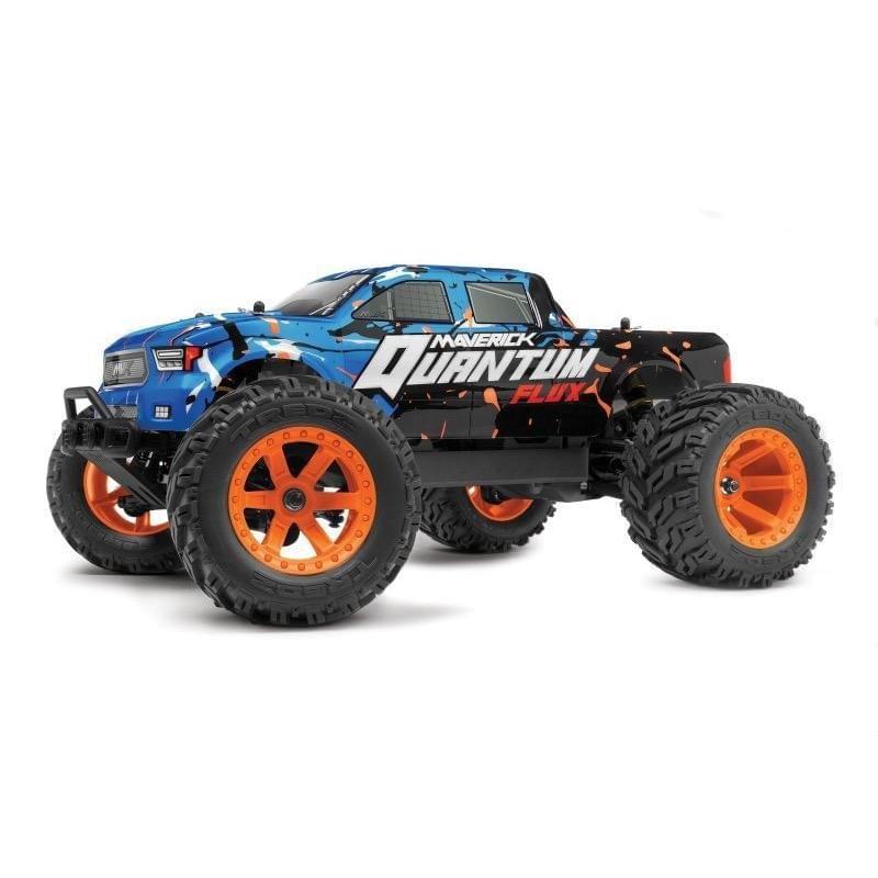 Carrosserie peinte Orange/bleu Quantum MT 1/10 - Maverick MV150173 - Breizh Modélisme.