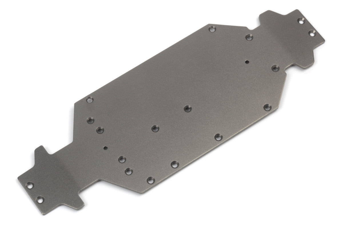 Châssis principal en aluminium (gris) - Breizh Modélisme.