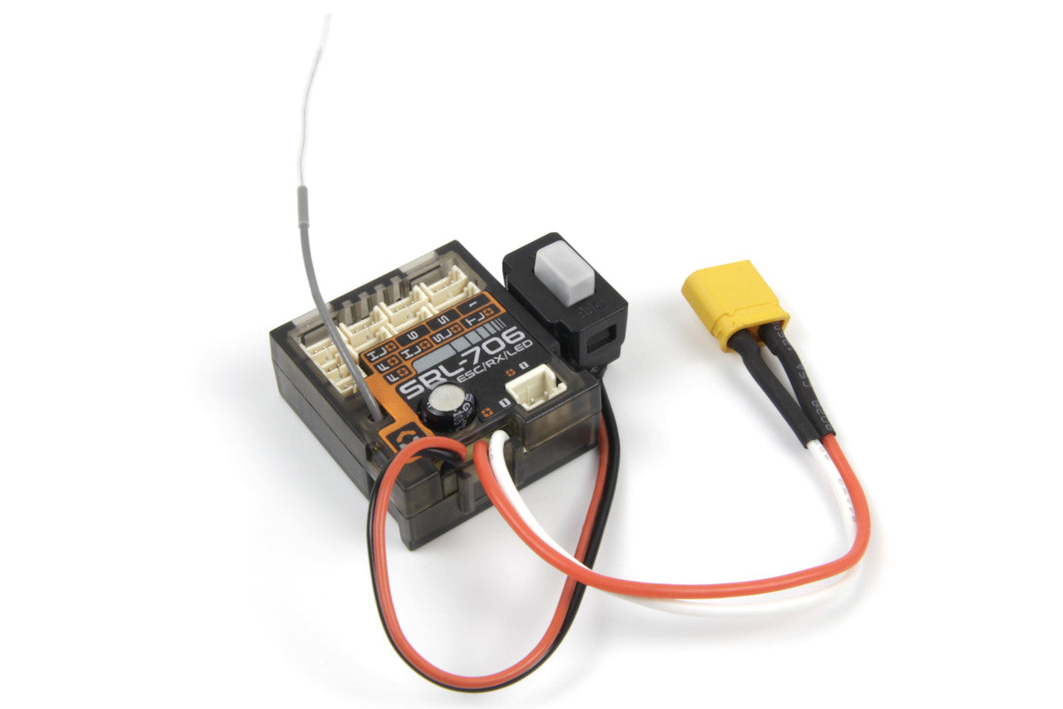 Contrôleur HPI SRL-706 3-en-1 ESC/RX/LED - Breizh Modélisme.