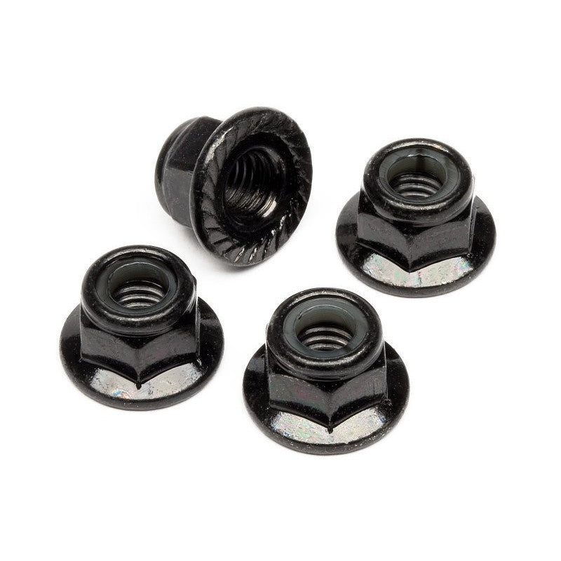 Écrous de roues M5 Lock Nut x4 pcs - Breizh Modélisme.