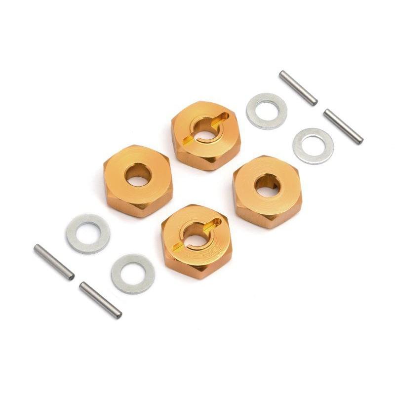 Hexagone de roue Alu 14mm (x4) Quantum XT Flux - Maverick MV150233 - Breizh Modélisme.