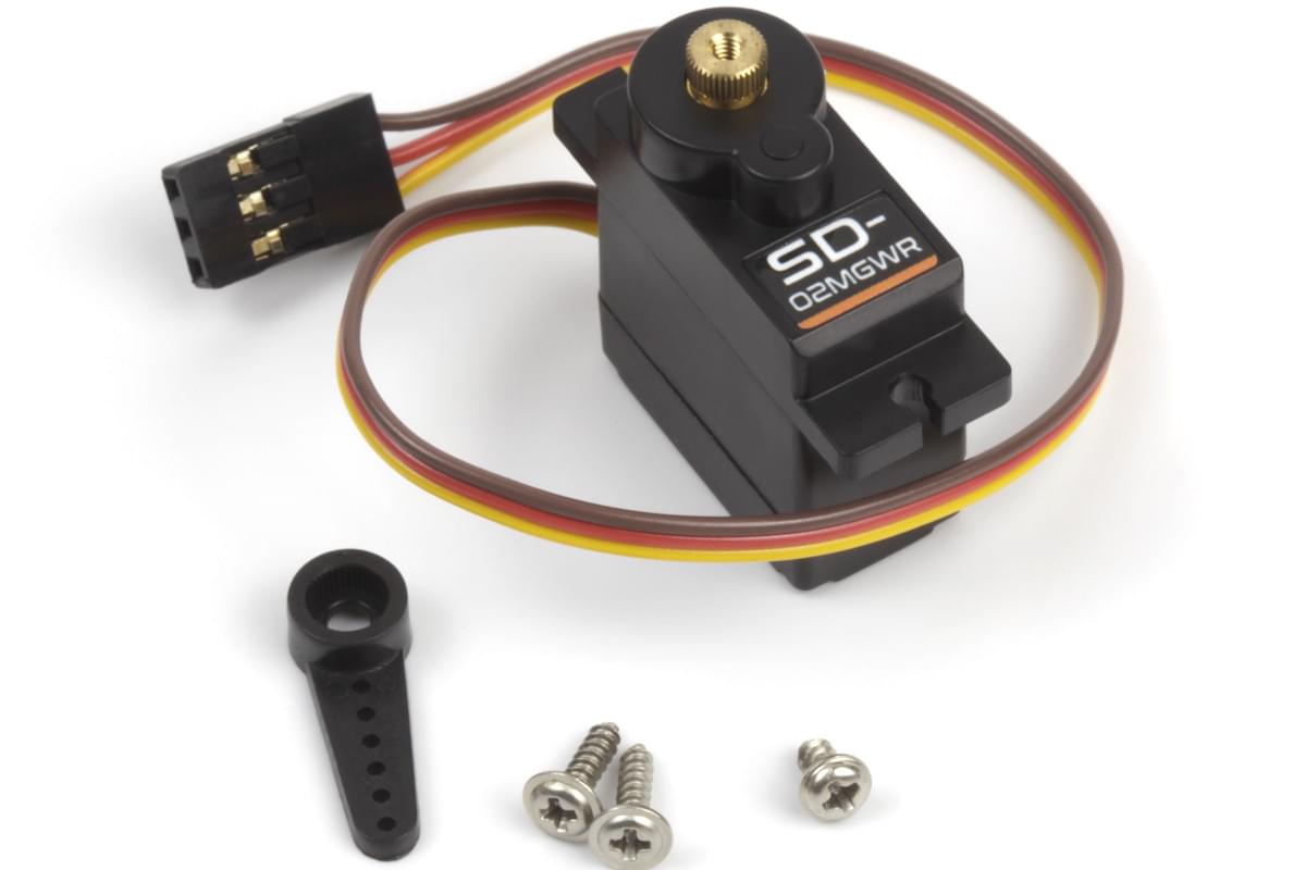 HPI SD-02WR Micro Servo (6,0 V/1,5 kg/engrenage métallique) HP160860 - Breizh Modélisme.