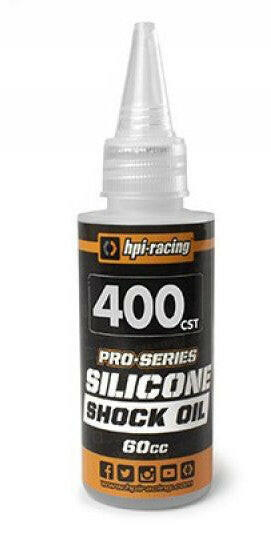 Huile Amortisseurs 400 cst HPI Pro série 60ml - 160384 / 40WT - Breizh Modélisme.