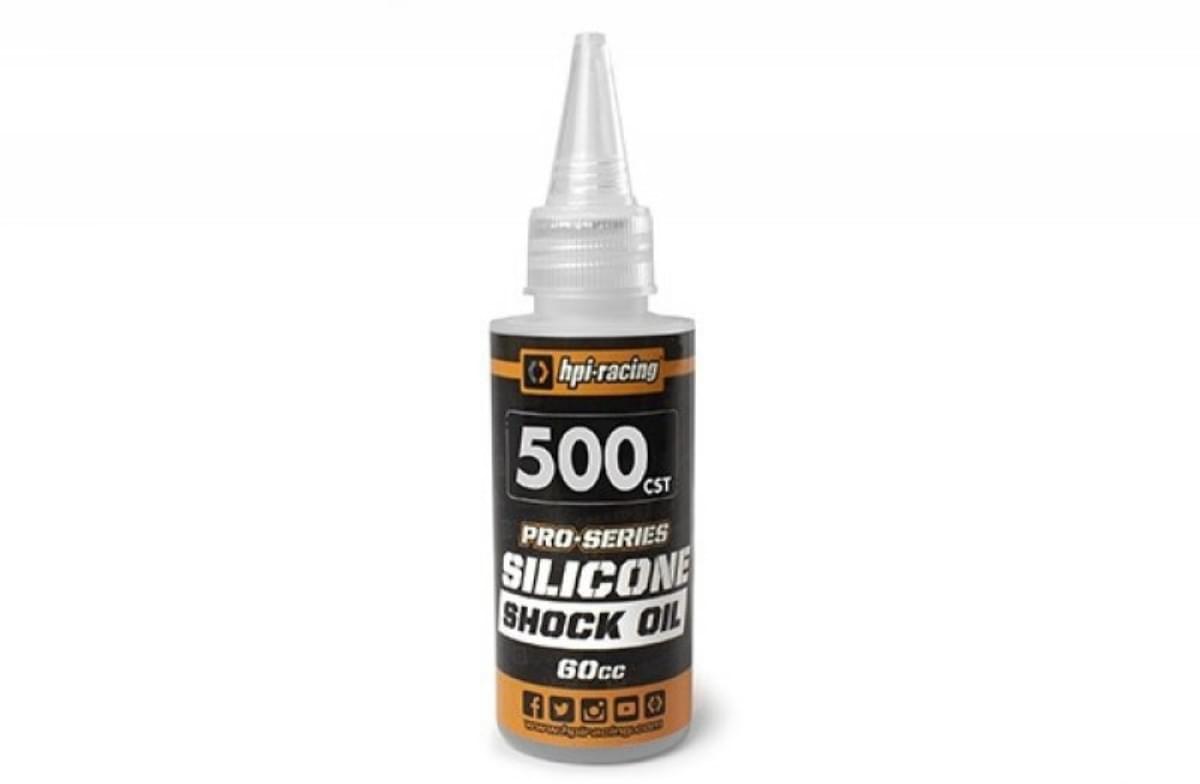 Huile d'amortisseur HPI Racing 500 cst (60ml) - HP160385 / 50WT - Breizh Modélisme.