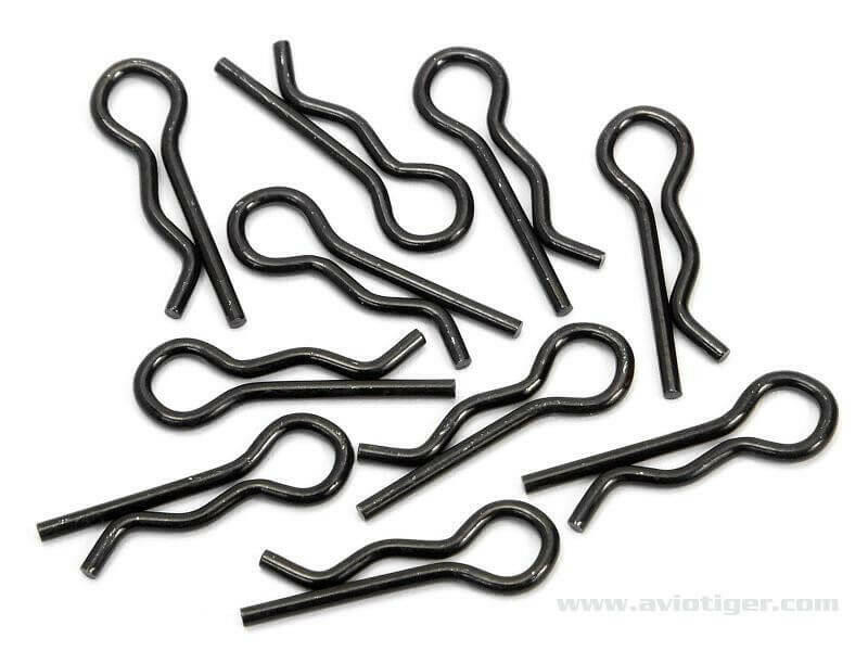 Lot de 10 petits clips carrosserie HPI 6121 - Breizh Modélisme.