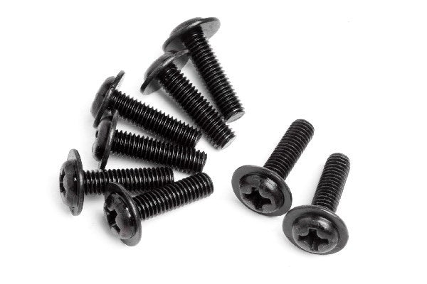 Lot de 8 vis M3x10mm Maverick - MV22126 - Breizh Modélisme.