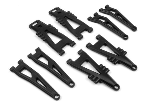 Lot de triangles de suspensions Av et Arr Blackzon Smyter 540133 - Breizh Modélisme.
