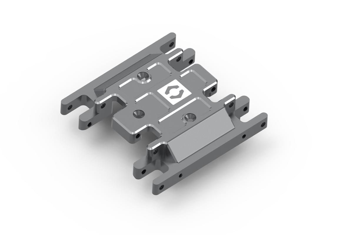 Plaque de protection centrale en aluminium HP161140 - Breizh Modélisme.