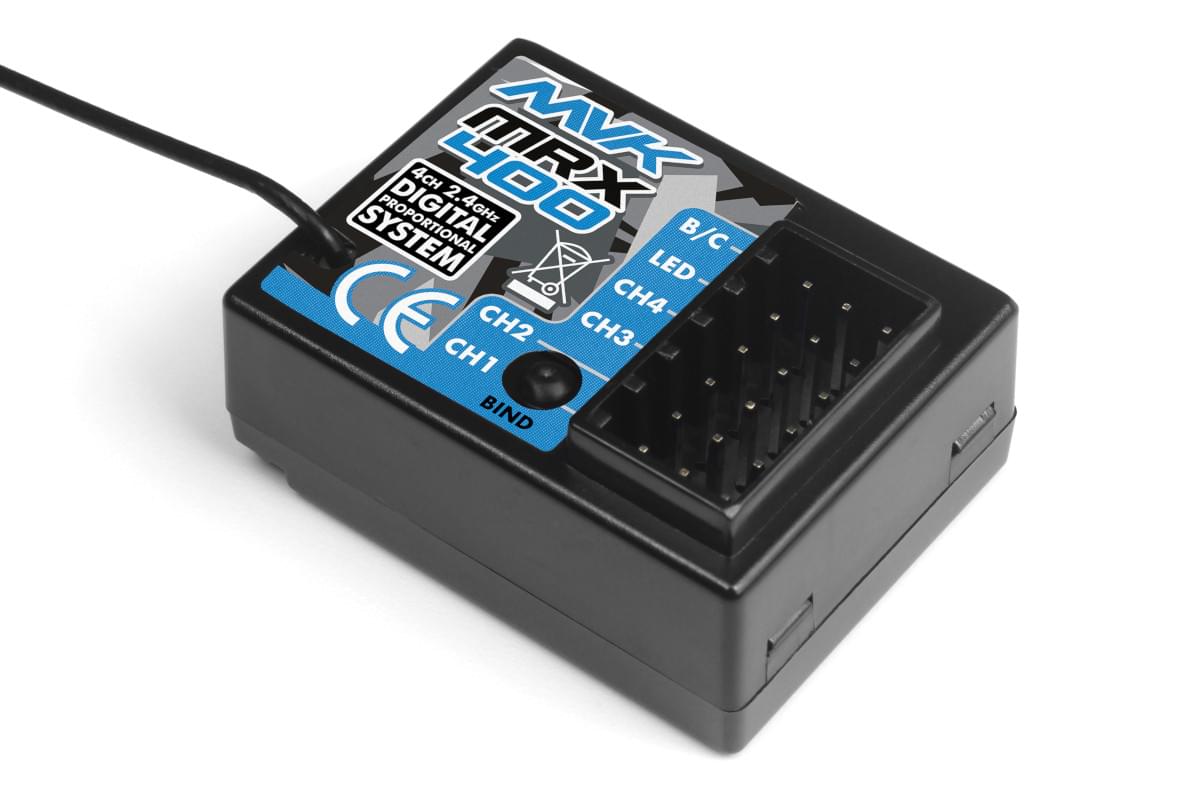 Récepteur MRX-400 2.4Ghz 4CN Maverick MV150622 - Breizh Modélisme.