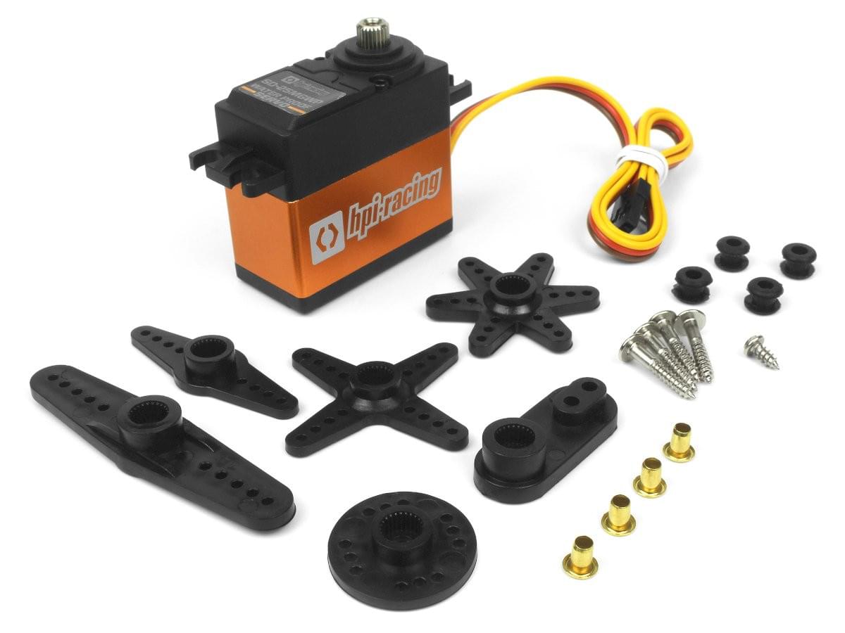 Servo HPI Racing SD-25MGWP pignon métal - HP160546 - Breizh Modélisme.
