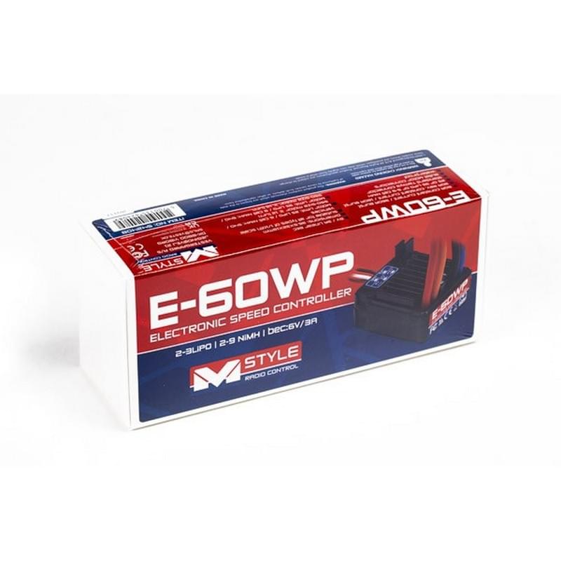 Variateur à charbon E-60WP étanche Ni-Mh et Lipo - Breizh Modélisme.