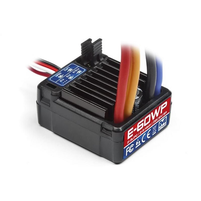 Variateur à charbon E-60WP étanche Ni-Mh et Lipo - Breizh Modélisme.