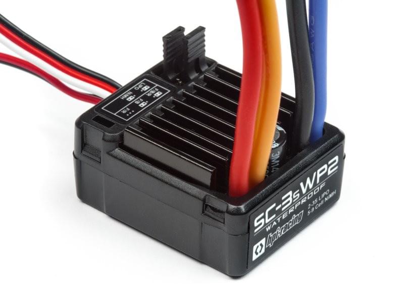 Variateur électronique Ni-Mh et 2S/3S HPI 114712 SC-3SWP2 Waterproof - Breizh Modélisme.
