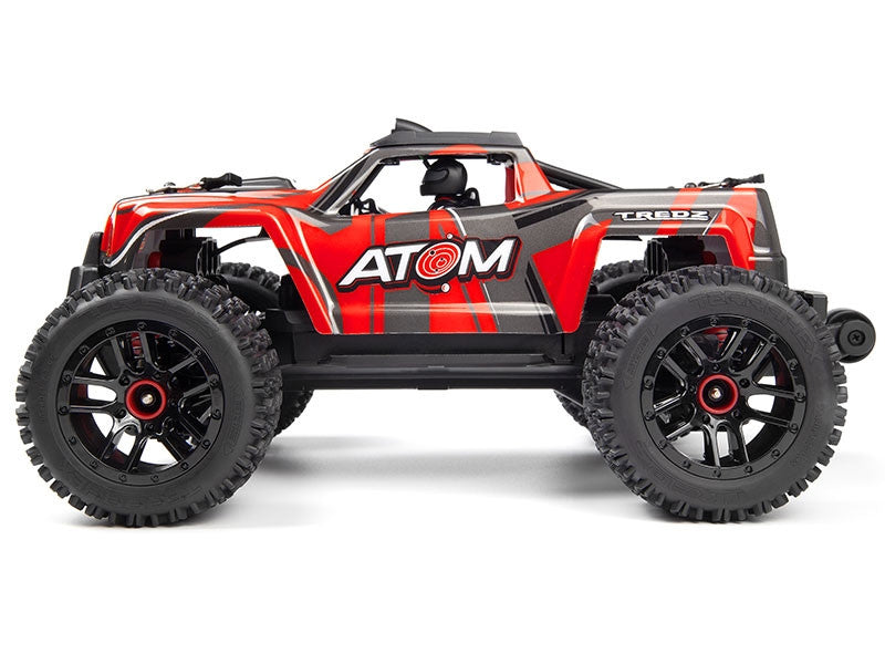Monstertruck RC 1/18 Maverick Atom 150566 rouge - Breizh Modélisme.