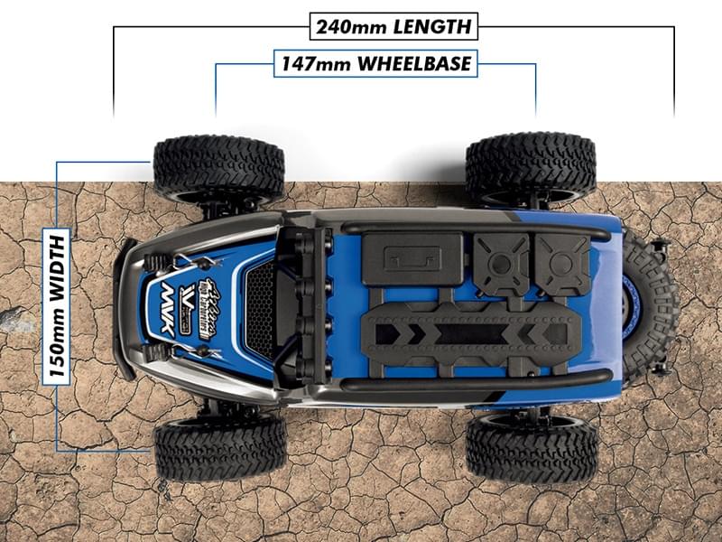 Voiture télécommandée 1/20 Maverick Doha 150700 bleu - Breizh Modélisme.