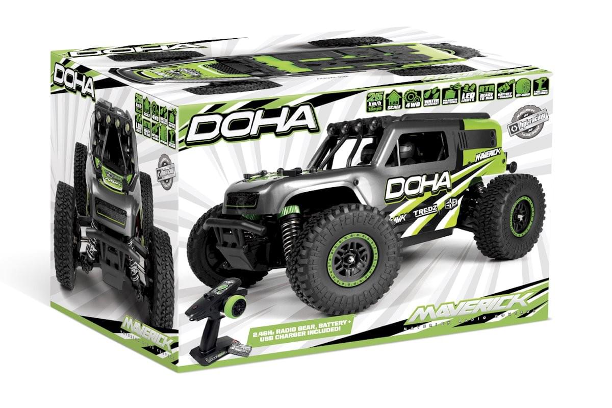 Voiture télécommandée 1/20 Maverick Doha 150703 vert - Breizh Modélisme.