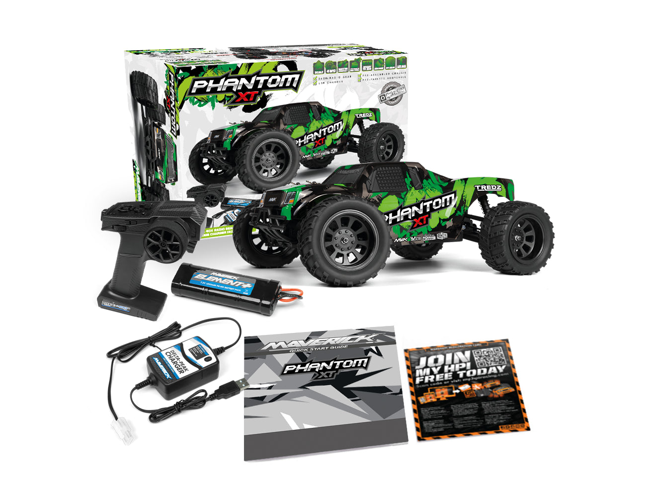 Maverick Phantom XT 1/10 4x4 Truggy - MV150600 - Breizh Modélisme.