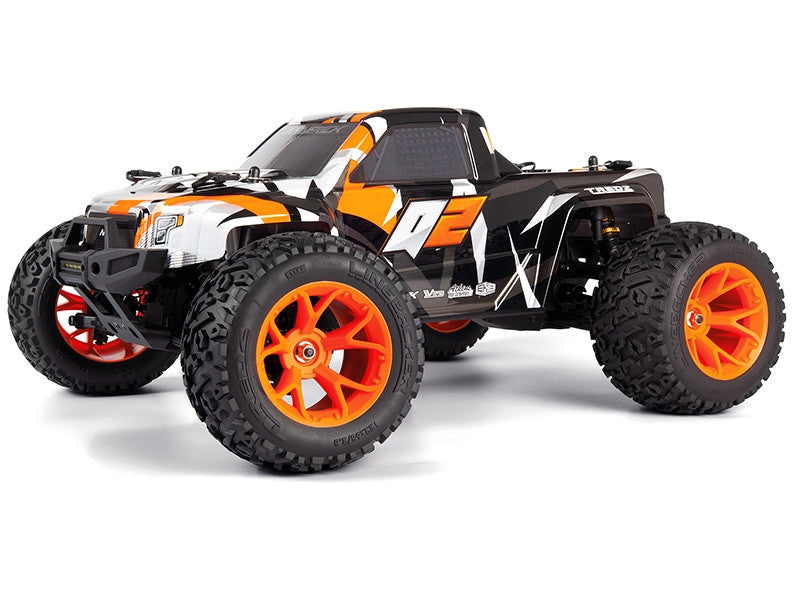 Maverick Quantum 2 MT 4x4 charbon 1/10 - 150401 orange - Breizh Modélisme.