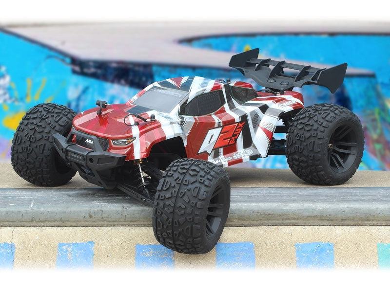 Maverick Quantum2 XT Flux brushless stadium truck 1/10 Rouge - MV150407 - Breizh Modélisme.