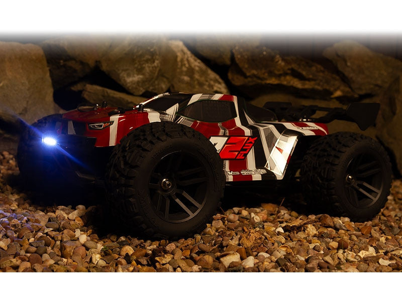 Maverick Quantum2 XT Flux brushless stadium truck 1/10 Rouge - MV150407 - Breizh Modélisme.