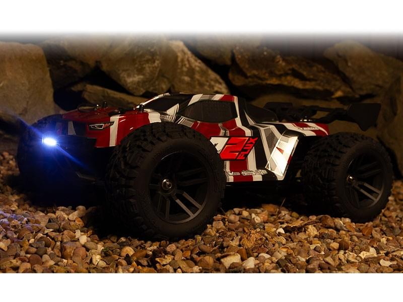 Maverick Quantum2 XT Flux brushless stadium truck 1/10 Rouge - MV150407 - Breizh Modélisme.