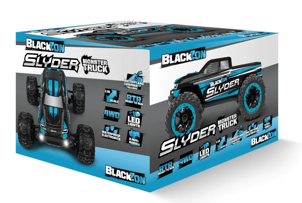 Monster Truck télécommandé 4WD Blackzon Slyder 1/16 RTR - 540104 - Breizh Modélisme.