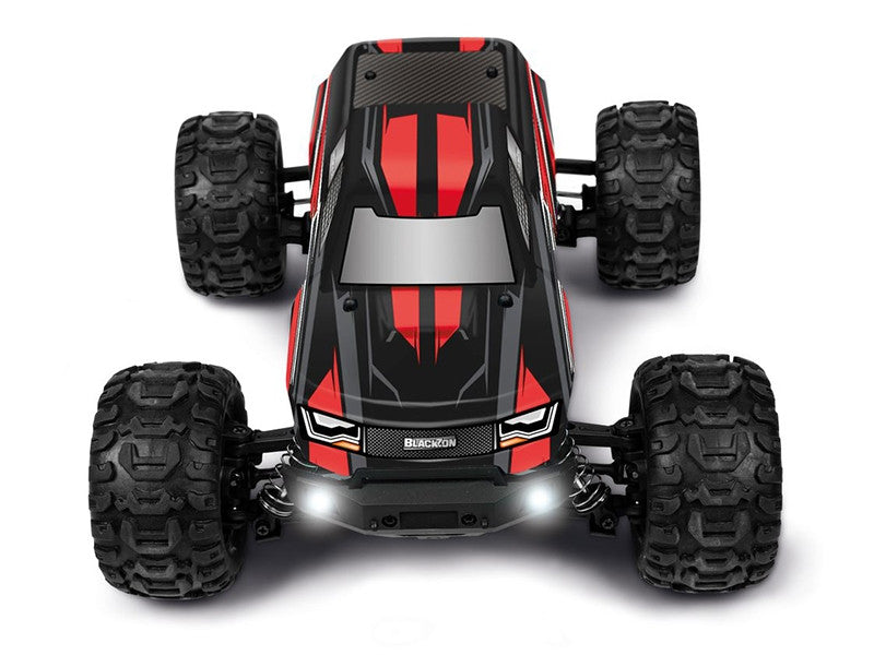 Monster Truck télécommandé 4WD Blackzon Slyder rouge 1/16 RTR - 540098 - Breizh Modélisme.