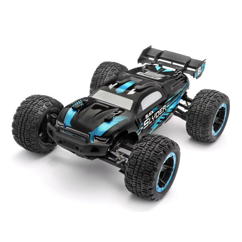 Truggy télécommandé 4WD Blackzon Slyder Bleu 1/16 RTR - Enfants 7 -10 ans - Breizh Modélisme.