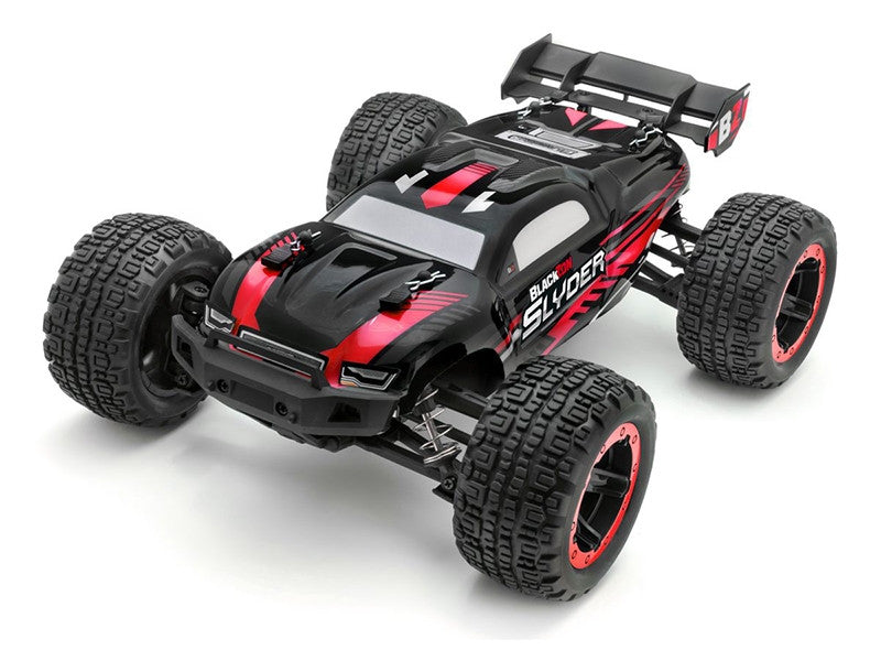 Truggy télécommandé 4WD Blackzon Slyder rouge 1/16 RTR - 540096 - Breizh Modélisme.