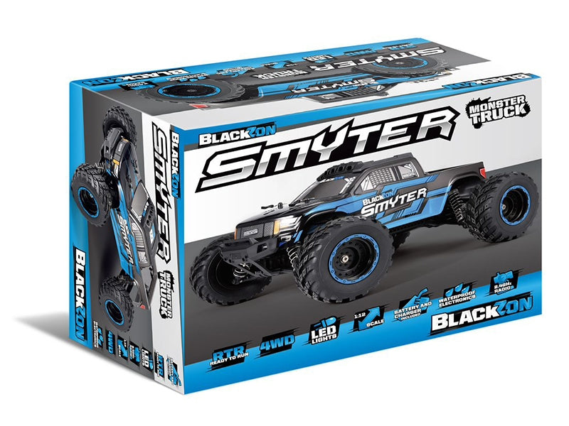 Voiture RC Blackzon Smyter MT XL avec leds 540111 - Breizh Modélisme.