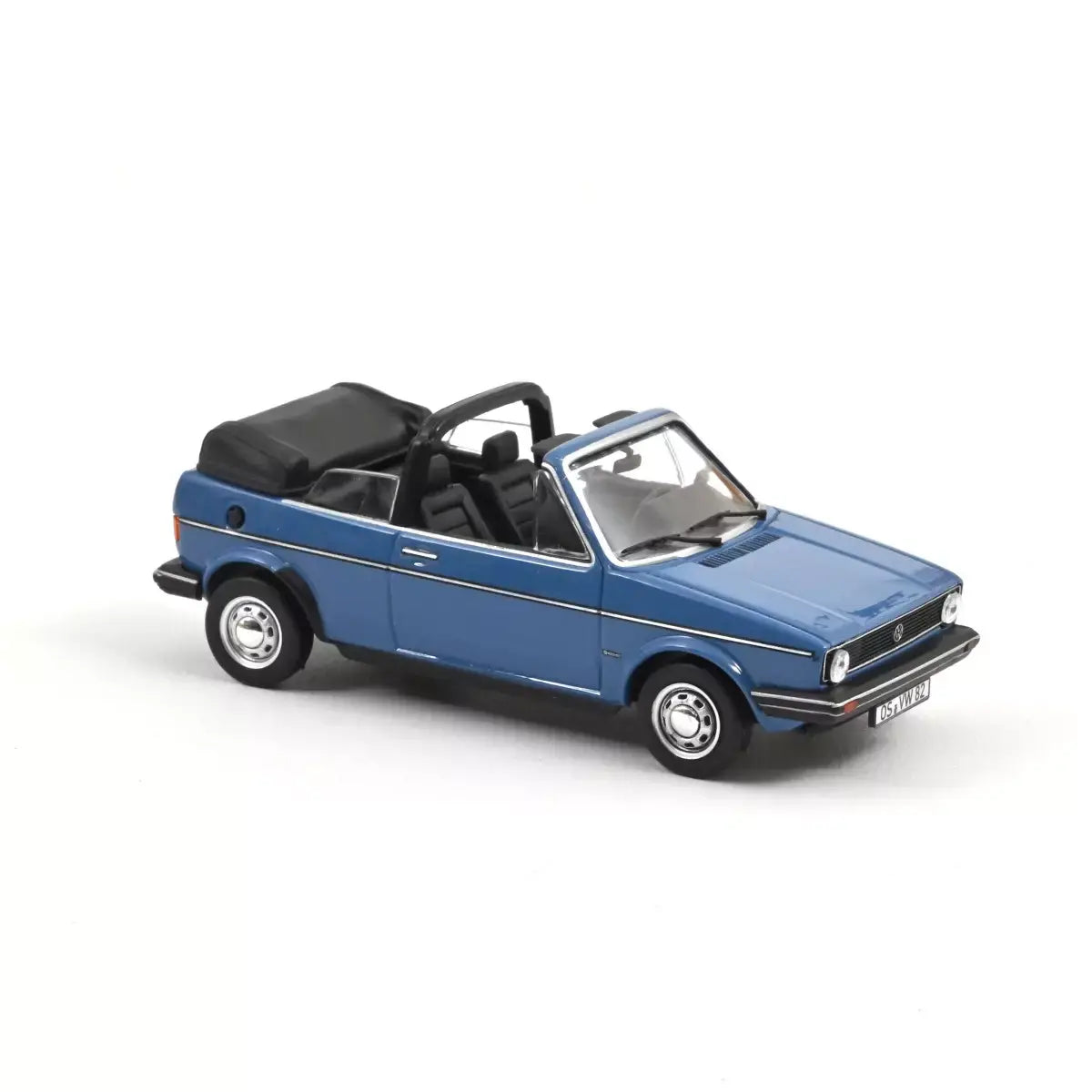 Voiture miniature collection 1/43 VW Golf Cabriolet 1981 Bleu Monaco Norev 840069