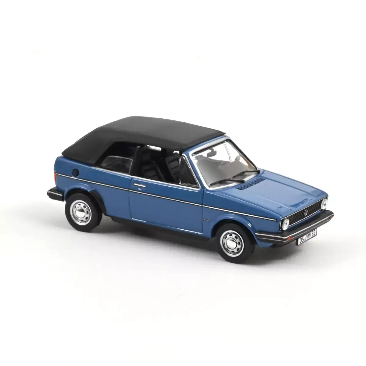 Voiture miniature collection 1/43 VW Golf Cabriolet 1981 Bleu Monaco Norev 840069