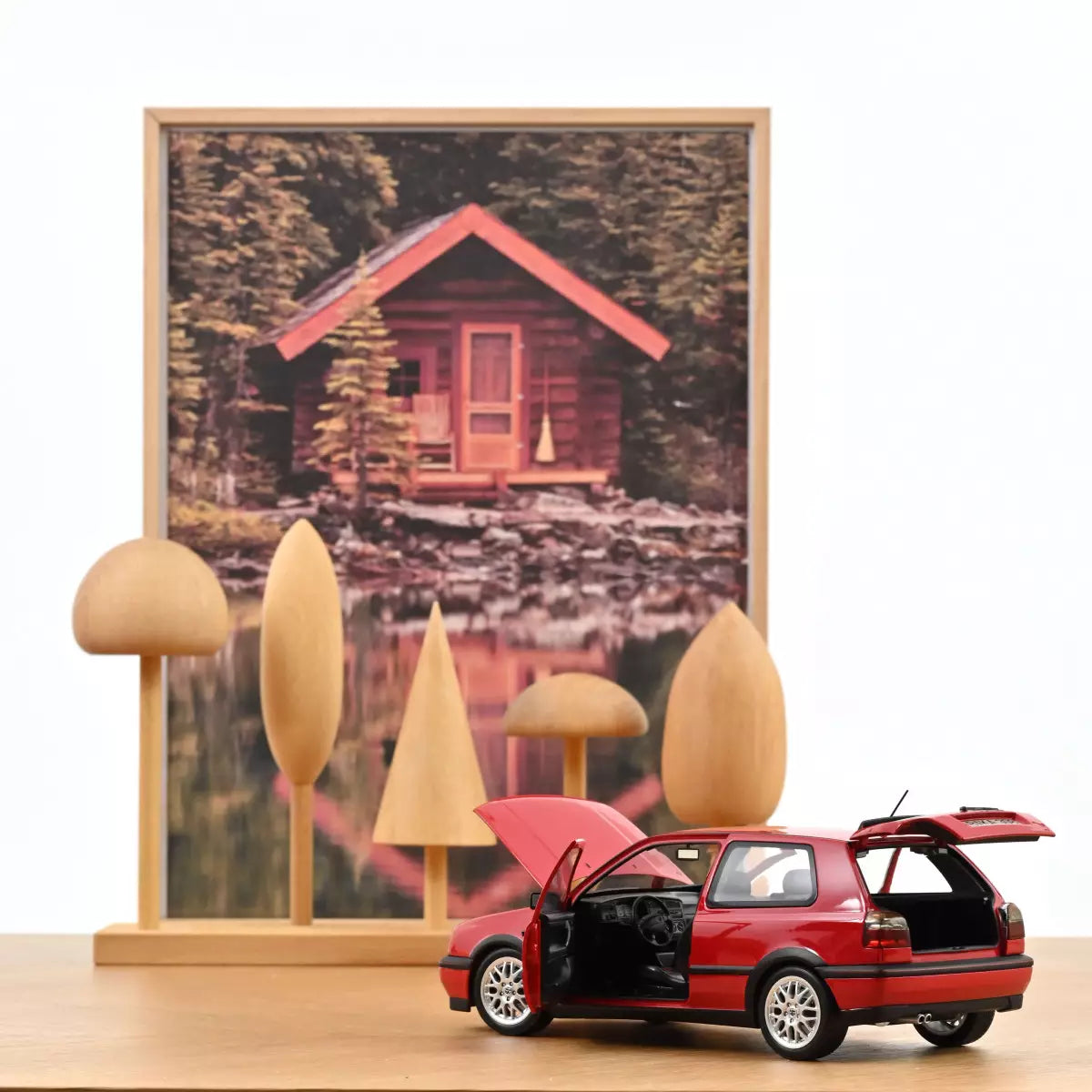 Voiture miniature collection 1/18 VW Golf GTI 1996 Rouge Flash Norev 188418