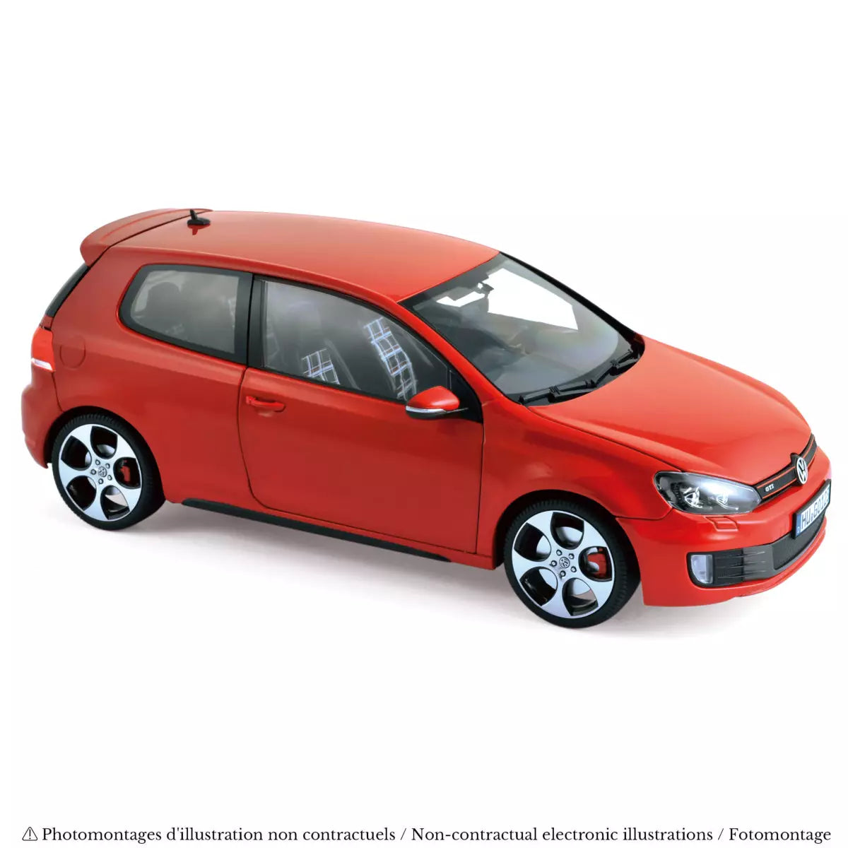 Voiture miniature collection 1/18 VW Golf GTI 2009 Rouge Tornado Norev 188504