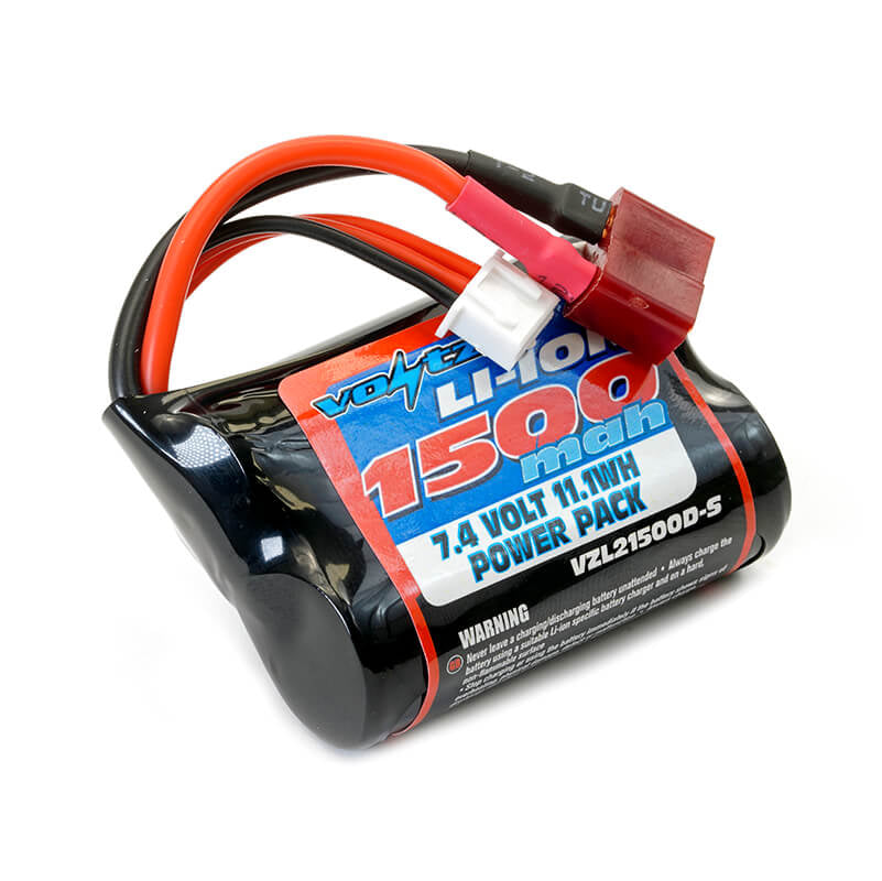Batterie LiPo 7.4V 1600mAh Pour Voiture RC 1/10 - Universelle - Connexion Type Tamiya