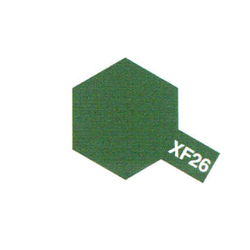 Peinture Acrylique Maquette XF26 Vert Foncé mat - Tamiya 81726