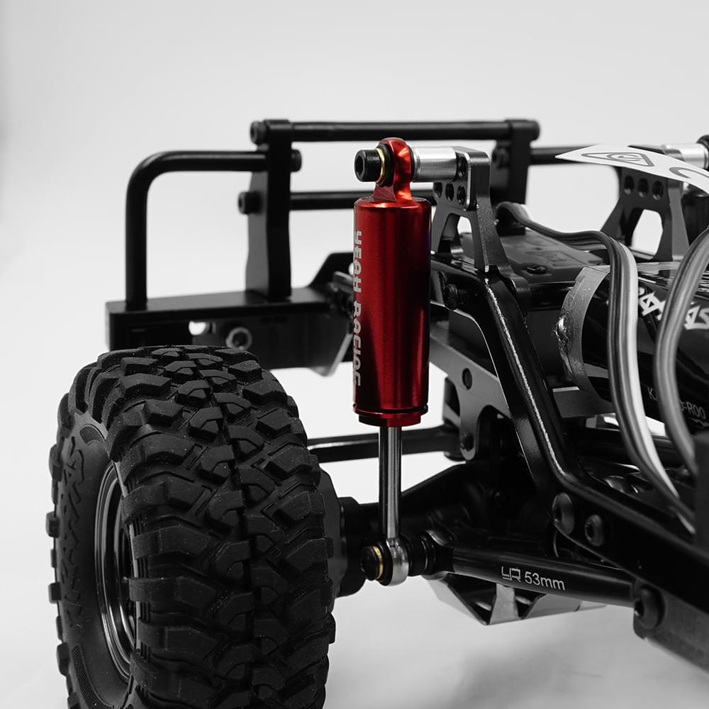 4 Amortisseurs Hydrauliques alu Traxxas TRX-4M 1/18 rouge Yeah racing - Breizh Modélisme.
