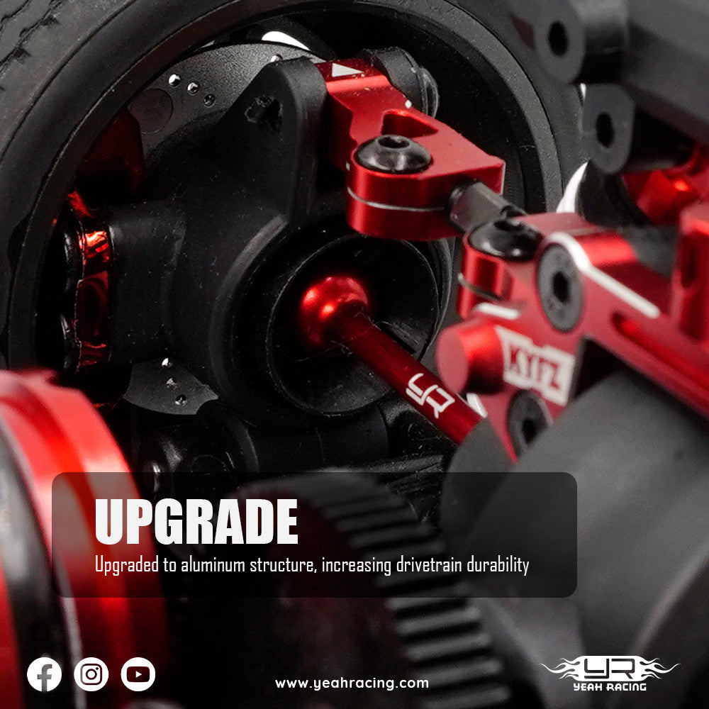 Arbre de transmission avant/arrière en aluminium pour Kyosho Fazer Mk2 - Breizh Modélisme.