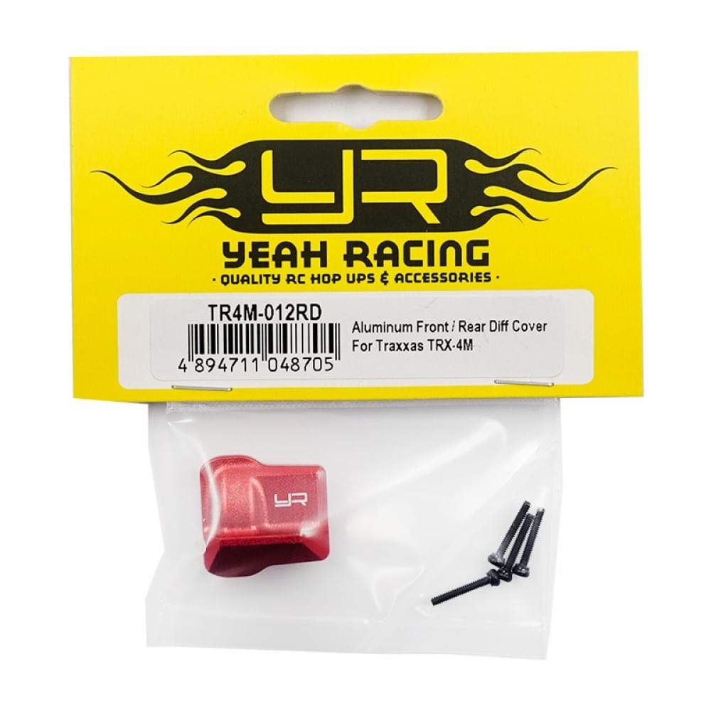 Couvercle de différentiel avant ou arrière en aluminium pour TRX-4M Yeah Racing - Breizh Modélisme.