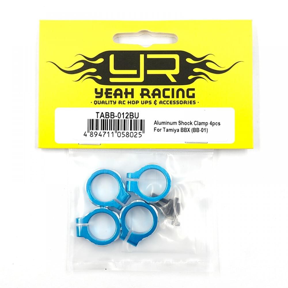 Ecrou de tension amortisseurs en alu, 4 pièces, pour Tamiya BBX (BB-01) - Breizh Modélisme.