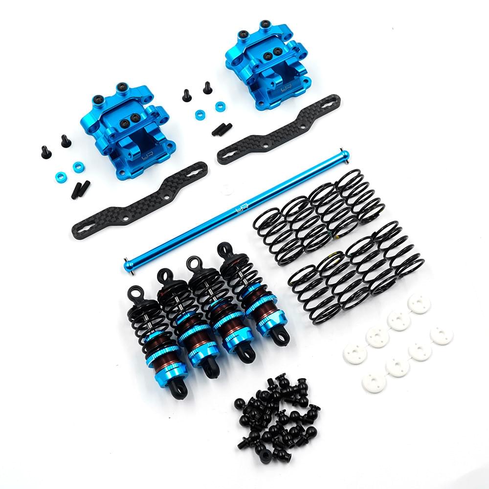 Amortisseur en métal RC 65mm, réglable, Durable, haute Performance, pour voitures SLASH 2WD HPI RC, 2 pièces (Bleue Amortisseur en métal RC 65mm, réglable, Durable, haute Performance, pour voitures SLASH 2WD HPI RC, 2 pièces (Bleue