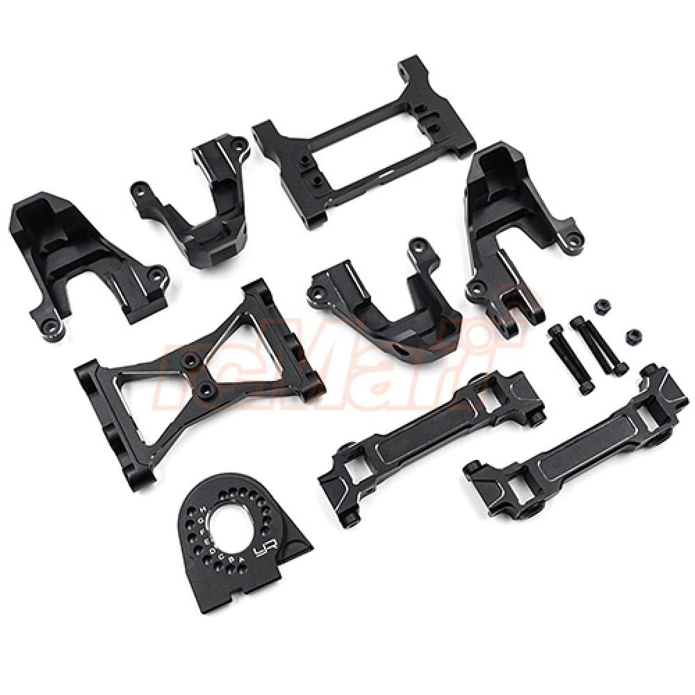 Ensemble de pièces de mise à niveau en aluminium pour TRX-4 - TRX4-S03BK - Breizh Modélisme.
