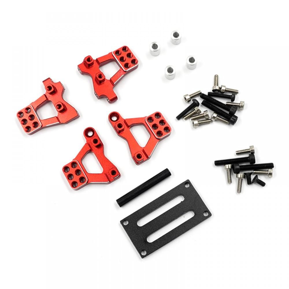 Ensemble de supports d'amortisseurs avant et arrière en aluminium pour TRX-4M Yeah Racing - Breizh Modélisme.