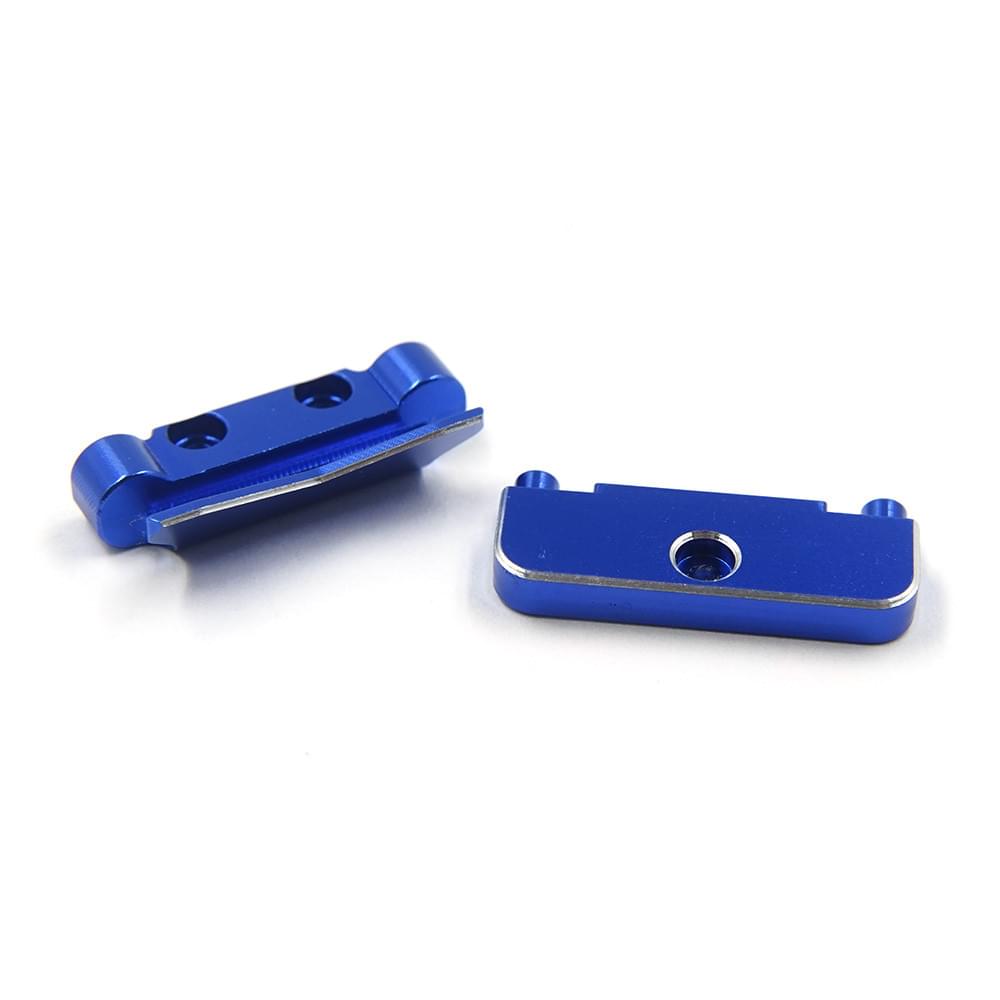 Ensemble de supports de suspension en aluminium (avant et arrière) pour buggy Losi 1/24 Micro-B 2WD - Breizh Modélisme.