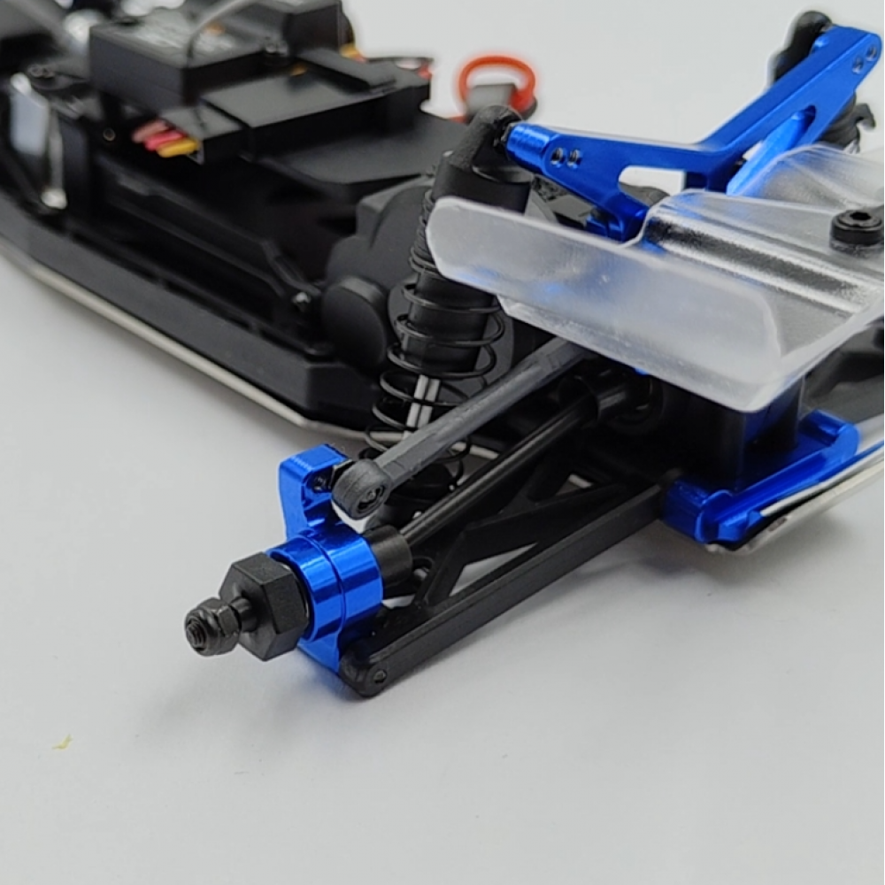 Ensemble de supports de suspension en aluminium (avant et arrière) pour buggy Losi 1/24 Micro-B 2WD - Breizh Modélisme.
