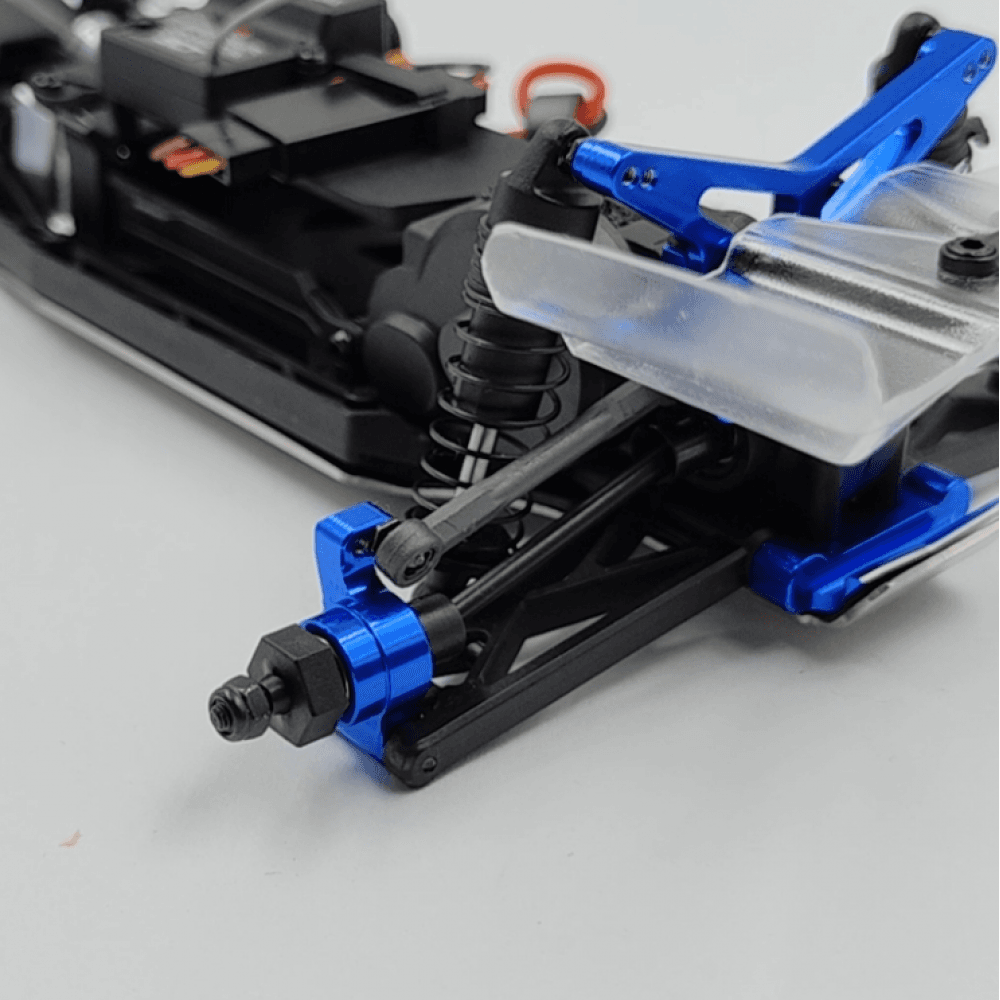 Ensemble de supports de suspension en aluminium (avant et arrière) pour buggy Losi 1/24 Micro-B 2WD - Breizh Modélisme.