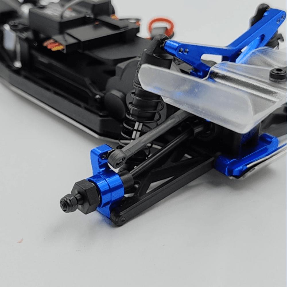 Ensemble de supports de suspension en aluminium (avant et arrière) pour buggy Losi 1/24 Micro-B 2WD - Breizh Modélisme.