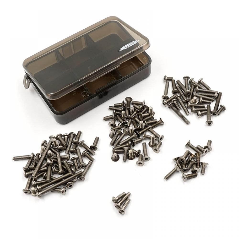 Ensemble de vis en titane assorties avec boîte pour Tamiya BBX (BB-01) - Breizh Modélisme.