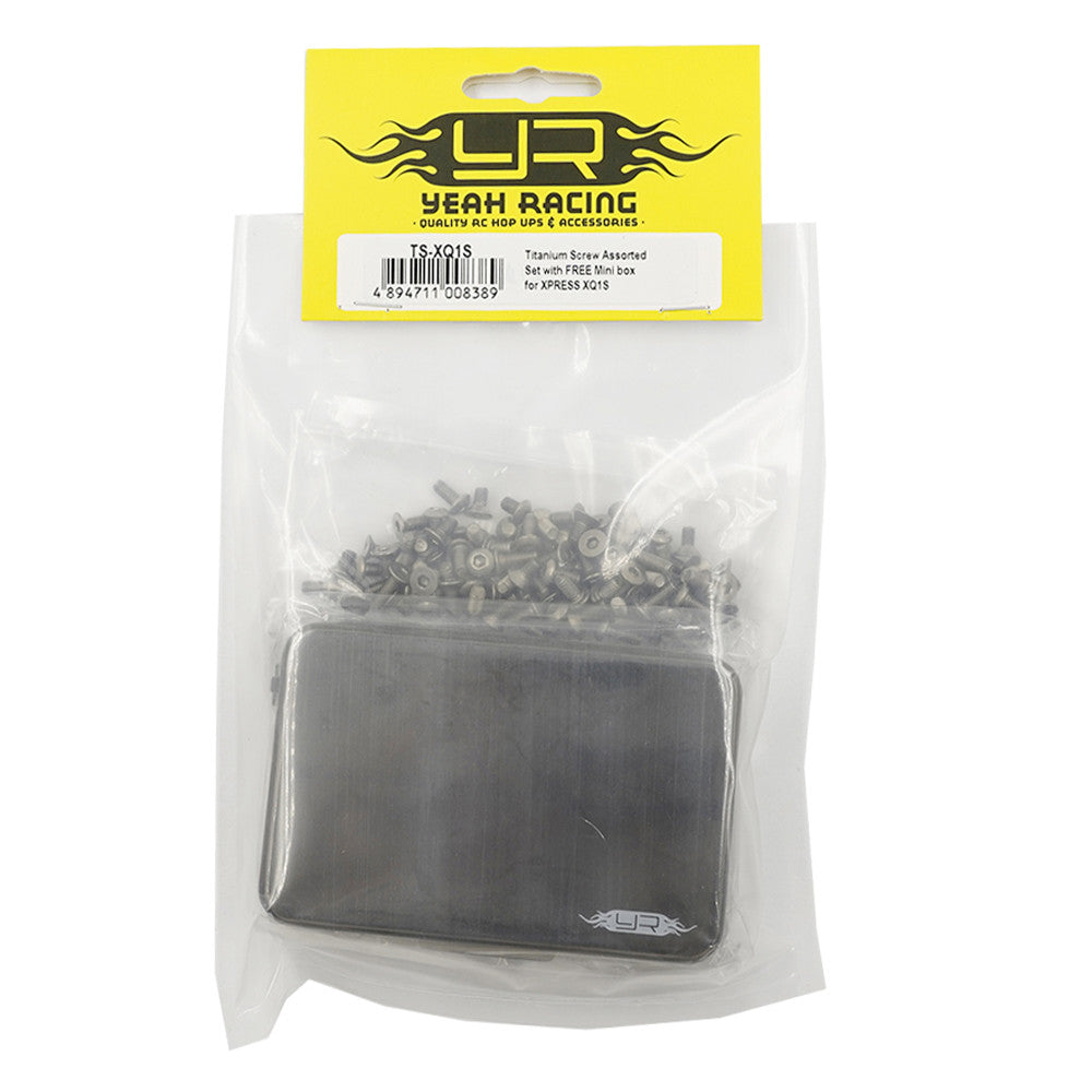 Ensemble de vis en titane assorties avec mini-boîte pour Tamiya XV-01 - Breizh Modélisme.