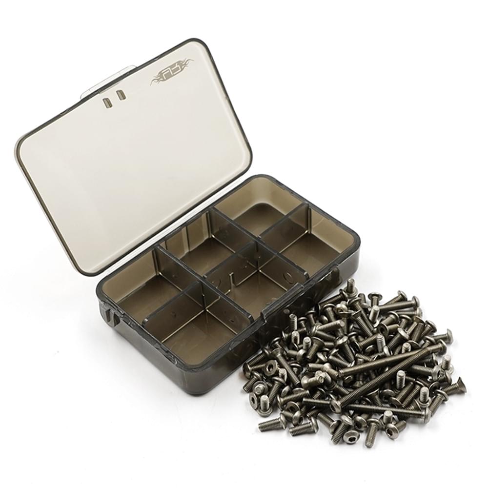 Ensemble de vis en titane assorties avec mini-boîte pour Tamiya XV-01 - Breizh Modélisme.